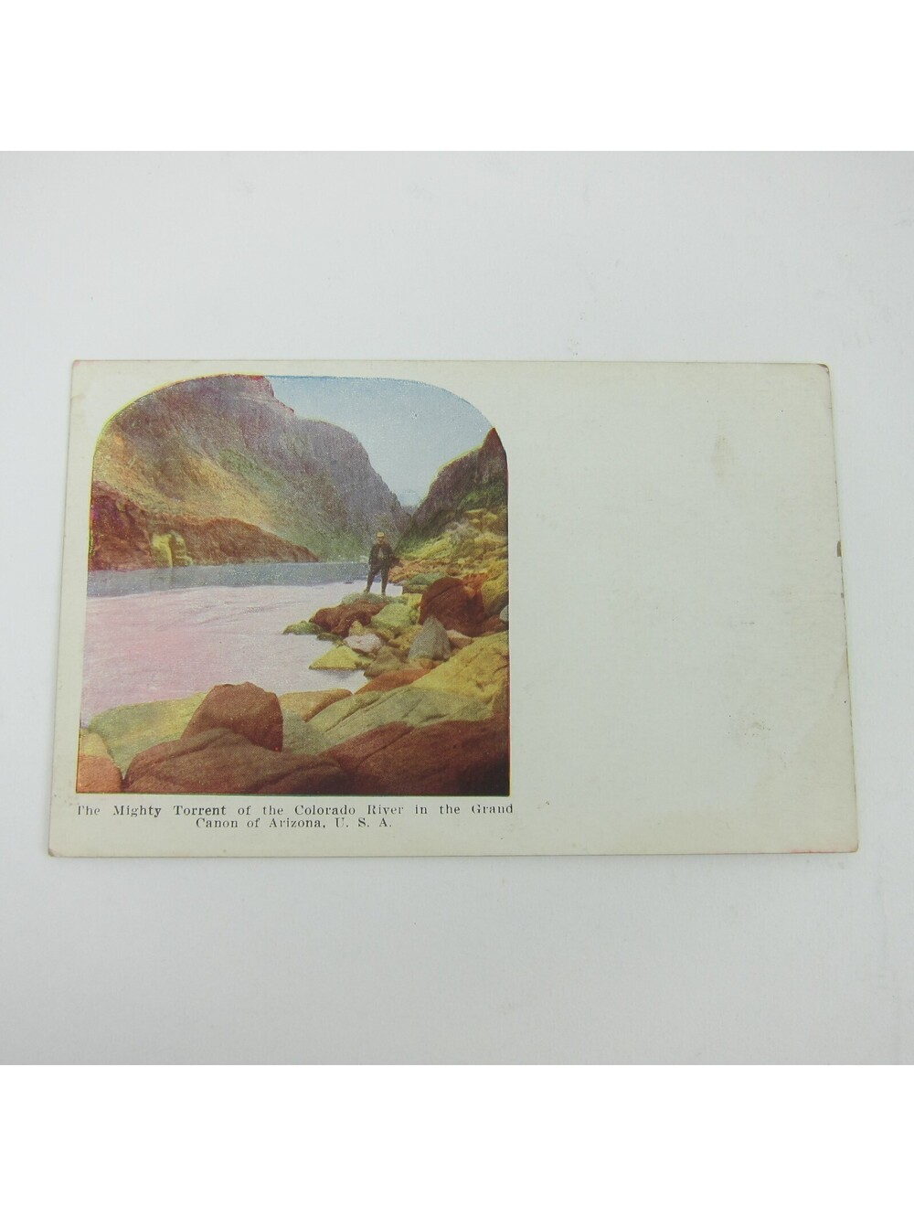 Postcard Arizona Grand Canyon Colorado River Scene Landscape Antique Unposted
